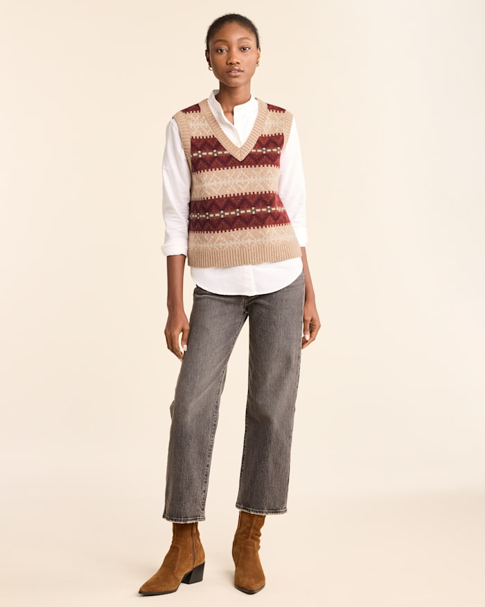 WOMEN'S HARLOW LAMBSWOOL SWEATER VEST